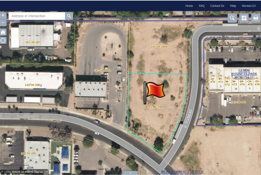 More Photos Of 1734 N Parkcrest, Mesa Land For Sale