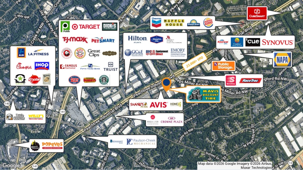 More Photos Of 5740 Peachtree Industrial Blvd, Norcross General Retail For Sale