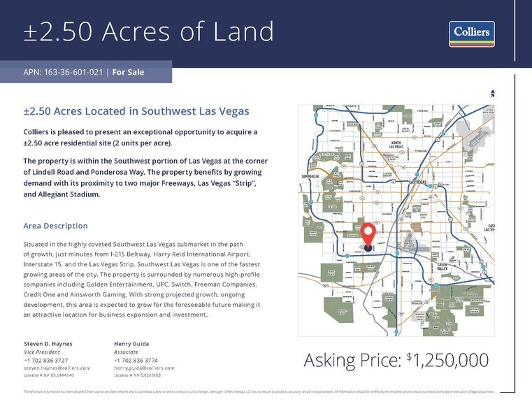 More Photos Of S Lindell Road, Las Vegas Land For Sale
