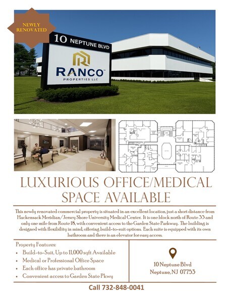 More Photos Of 10 Neptune Blvd, Neptune Medical For Lease