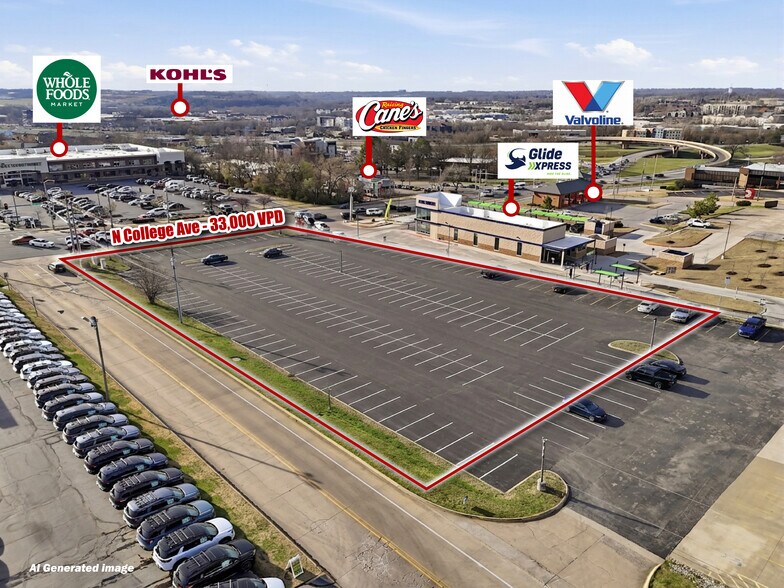 Primary Photo Of 3416 N College Ave, Fayetteville Land For Lease