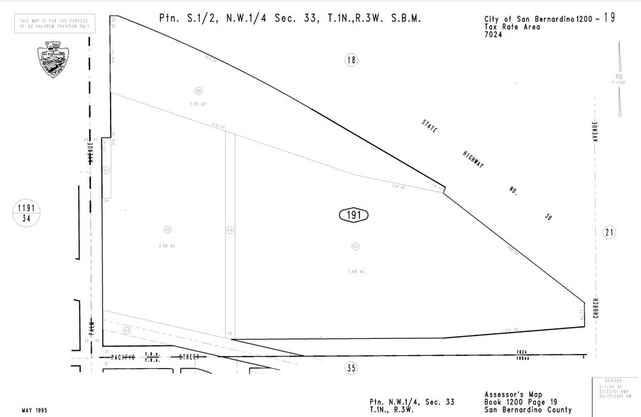 More Photos Of NEC Palm Ave. & Pacific St @ Pacific, Highland Land For Sale