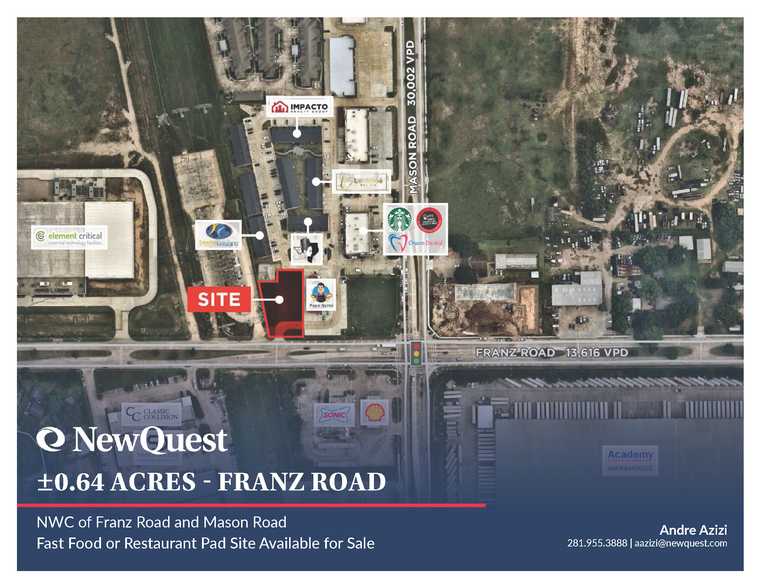 Primary Photo Of NWQ of Franz Rd and Mason rd, Katy Land For Sale