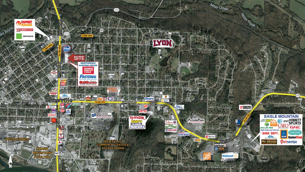 More Photos Of 425-475 S Saint Louis St, Batesville General Retail For Sale