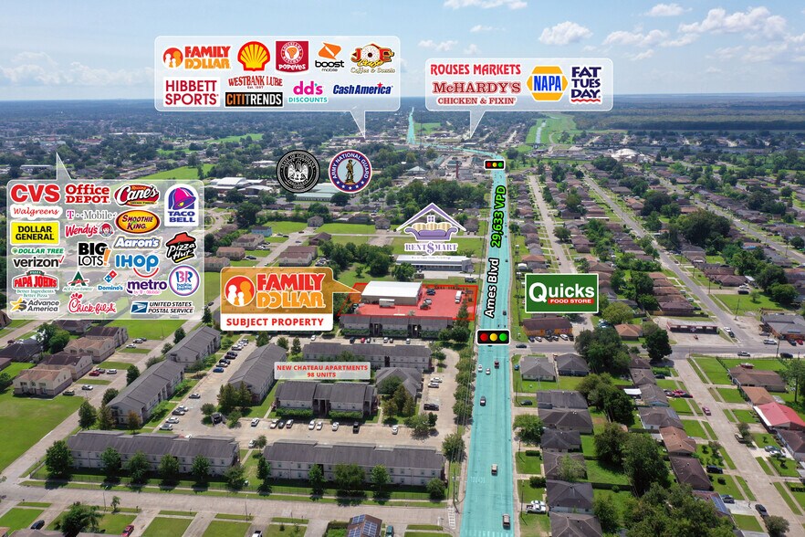 More Photos Of 1609 Ames Blvd, Marrero Freestanding For Sale