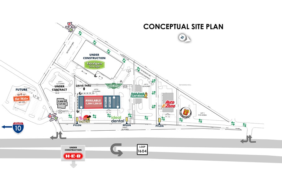 More Photos Of 1604 E at IH-10 E, Converse General Retail For Lease