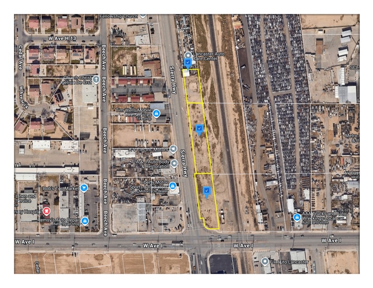 Primary Photo Of Vac Corner Sierra Highway & West Avenue I, Lancaster Land For Sale