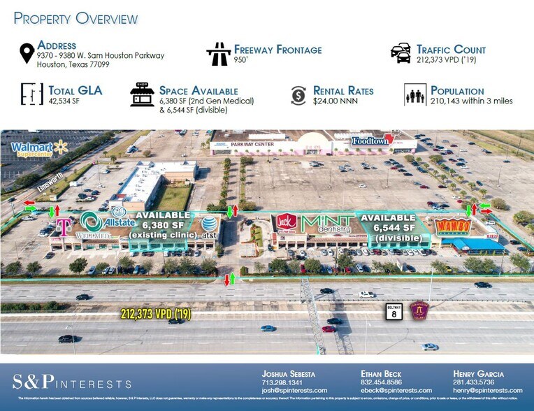 More Photos Of 9370-9380 W Sam Houston Pky S, Houston Unknown For Lease