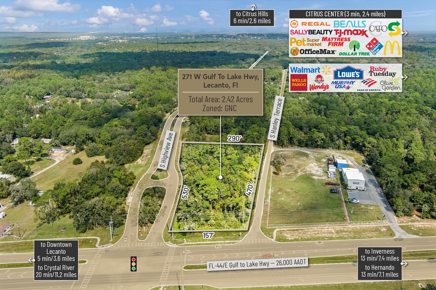 More Photos Of 271 W Gulf to Lake Hwy, Lecanto Land For Sale