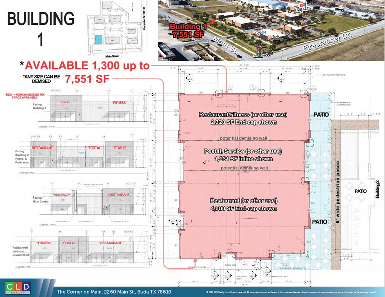 More Photos Of The Corner on Main, Buda Restaurant For Lease