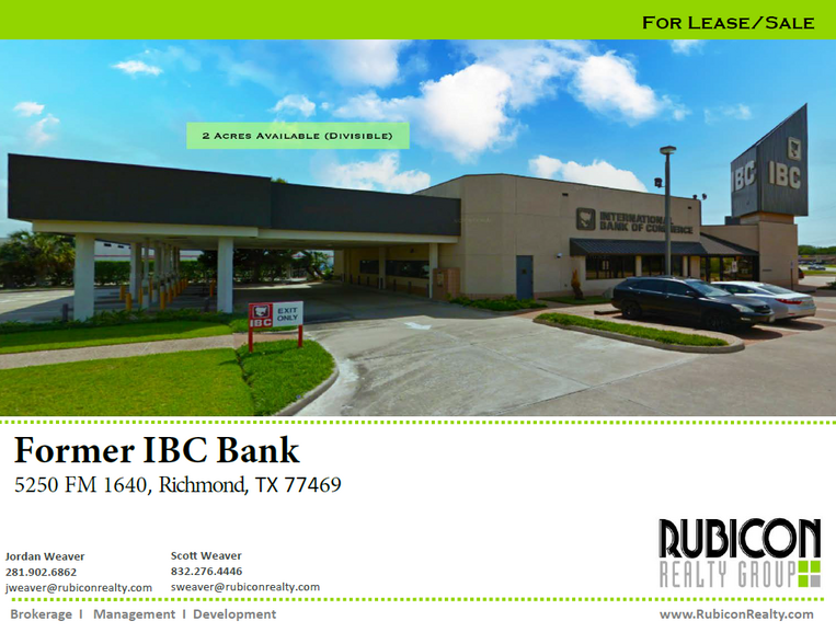 Primary Photo Of 5250 FM 1640 Rd, Richmond Bank For Lease