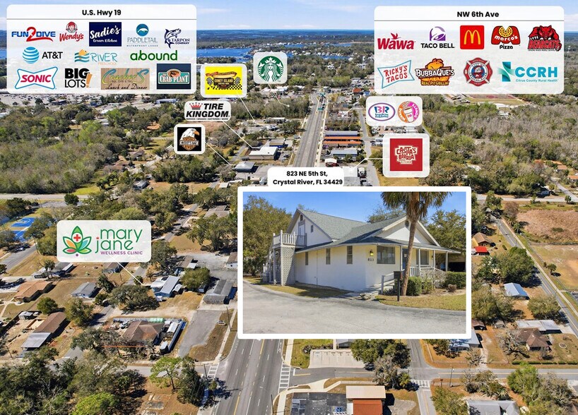 Primary Photo Of 823 NE 5th St, Crystal River Office For Sale