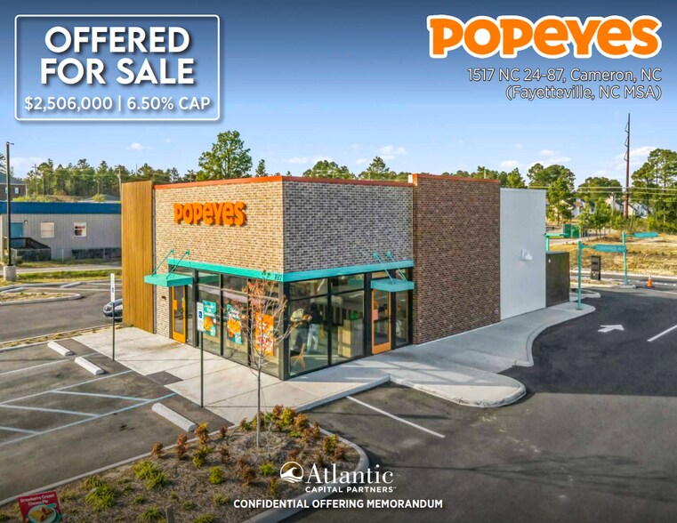 Primary Photo Of 1517 NC-24, Cameron Fast Food For Sale