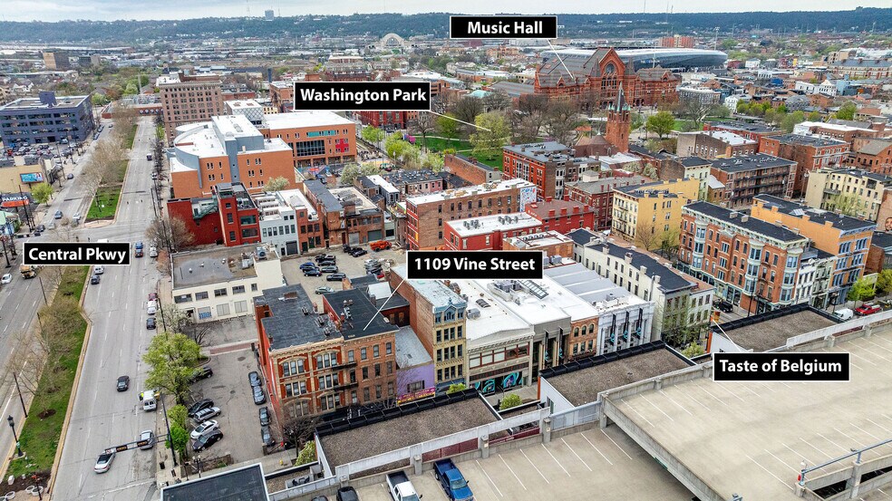 More Photos Of 1107-1111 Vine St, Cincinnati Storefront Retail Residential For Lease