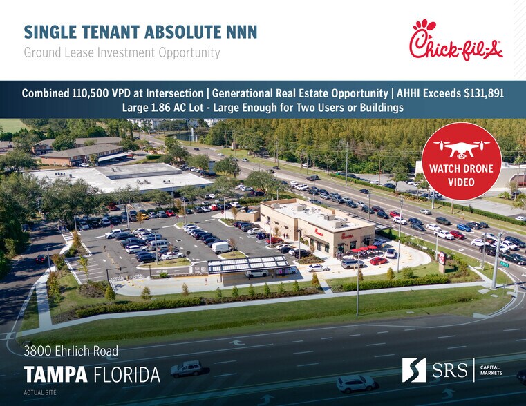 Primary Photo Of 3800 Ehrlich Road, Tampa Fast Food For Sale