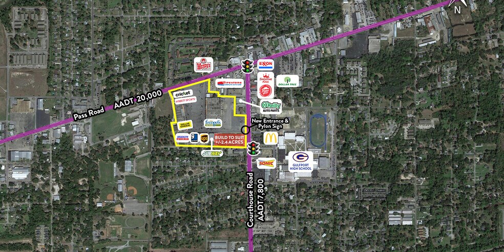 More Photos Of 105 Hardy Court Shopping Ctr, Gulfport Storefront For Sale