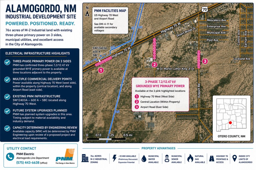 More Photos Of Hwy 70 Frontage w/dual access on Airport Rd, Alamogordo Land For Sale