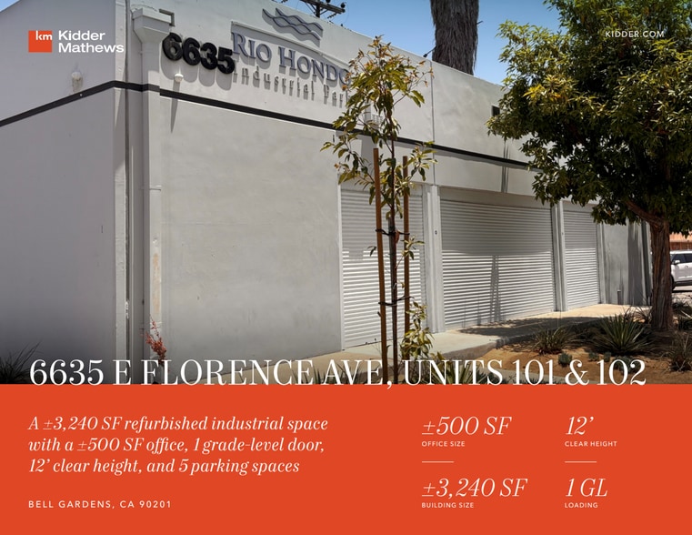 Primary Photo Of 6635 Florence Ave, Bell Gardens Flex For Lease