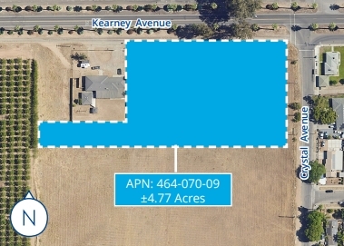 Primary Photo Of SWC Kearney Blvd and Crystal Ave, Fresno Land For Sale