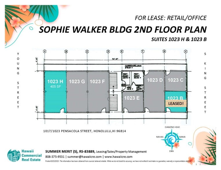 More Photos Of 1023 Pensacola St, Honolulu Storefront Retail Office For Lease