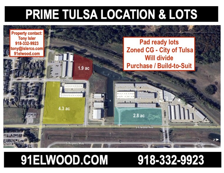Primary Photo Of 8710 Elwood Ave, Tulsa Land For Sale