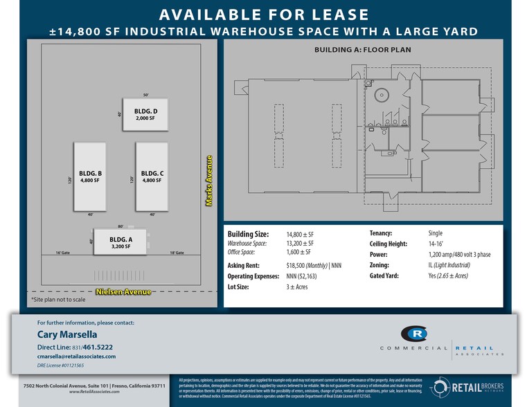 More Photos Of 3040 N Nielsen Ave, Fresno Manufacturing For Lease