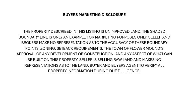 More Photos Of 5400 Long Prairie rd, Flower Mound Land For Sale