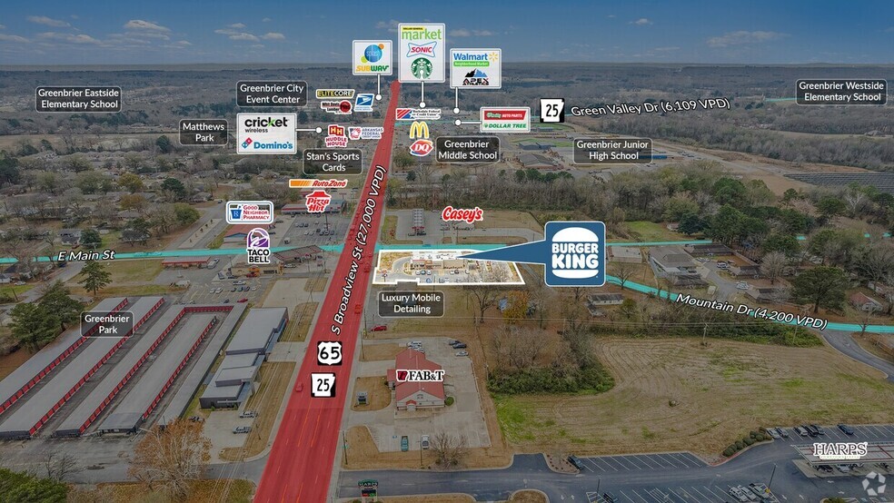 More Photos Of 1 N Broadview St, Greenbrier Fast Food For Sale