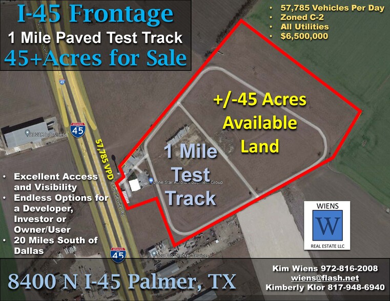 Primary Photo Of 8400 I-45, Palmer Land For Sale