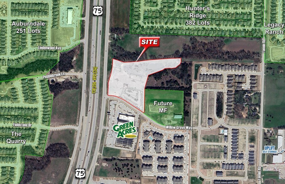 More Photos Of NEC Willow Grove Way & Hwy 75, Melissa Land For Lease