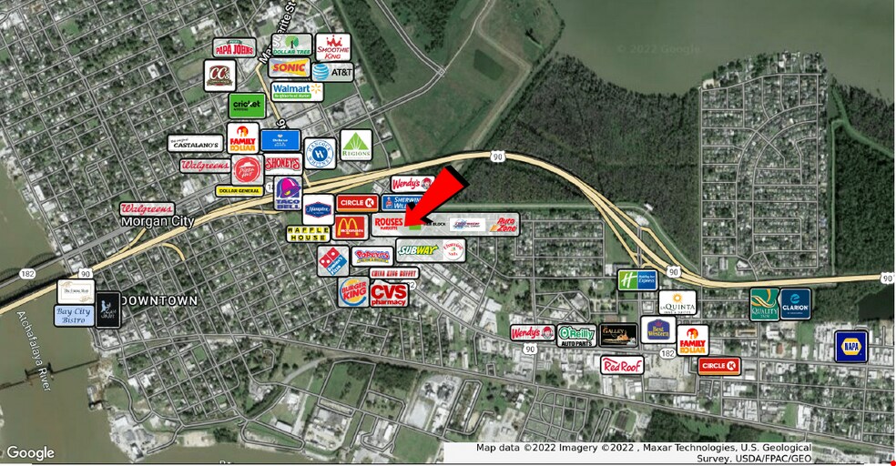 More Photos Of 6433 Highway 182 E, Morgan City Storefront For Lease