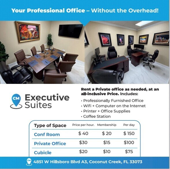 More Photos Of 4851 W Hillsboro Blvd, Coconut Creek Coworking Space