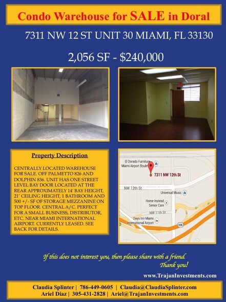 More Photos Of 7311-7323 NW 12th St, Miami Light Distribution For Sale