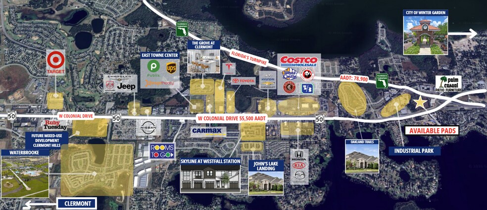 More Photos Of 17211 W Colonial Dr, Oakland Land For Lease