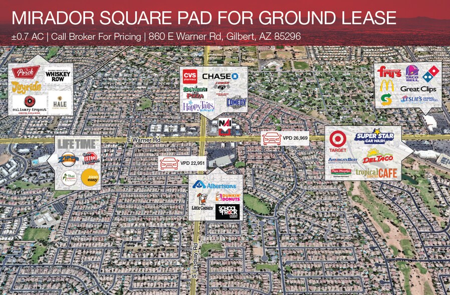 Primary Photo Of 860 E Warner Rd, Gilbert Land For Lease