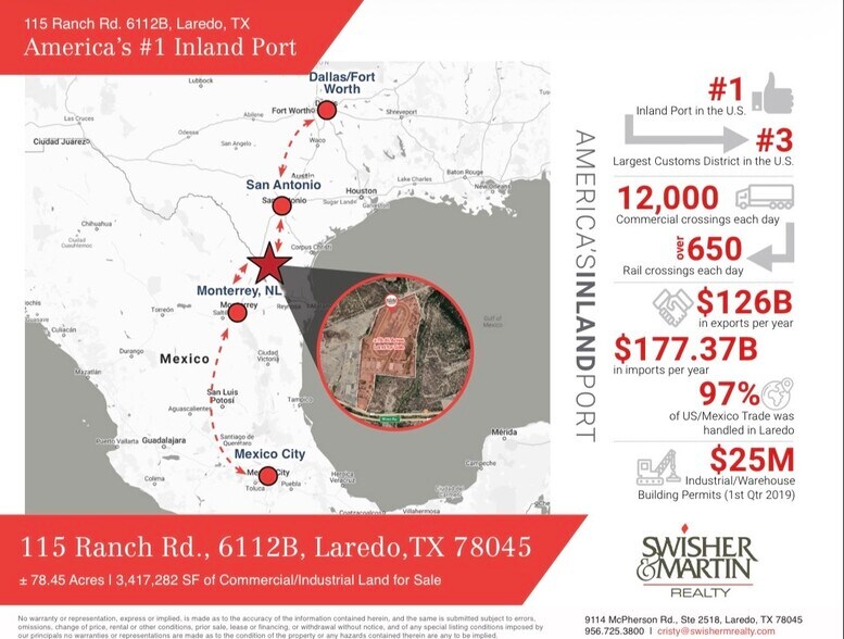 More Photos Of 115 Ranch Rd, Laredo Land For Sale