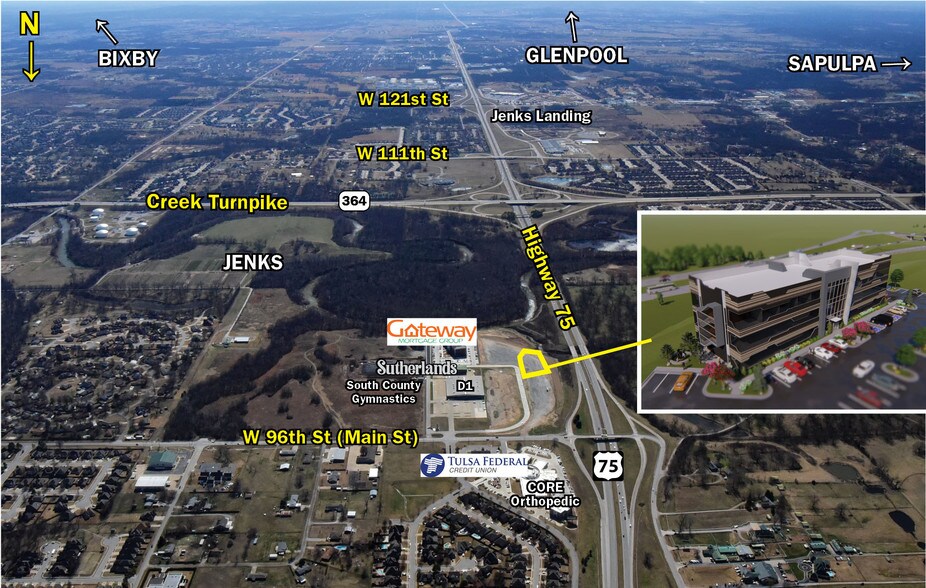 More Photos Of 204 S Gateway Pl, Jenks Medical For Lease