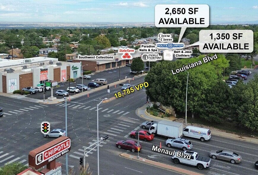 More Photos Of 2633-2685 Louisiana Blvd NE, Albuquerque Storefront For Lease