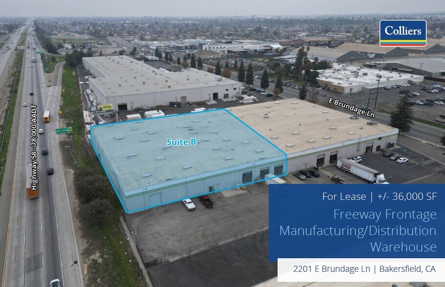 Primary Photo Of 2201 E Brundage Ln, Bakersfield Distribution For Lease