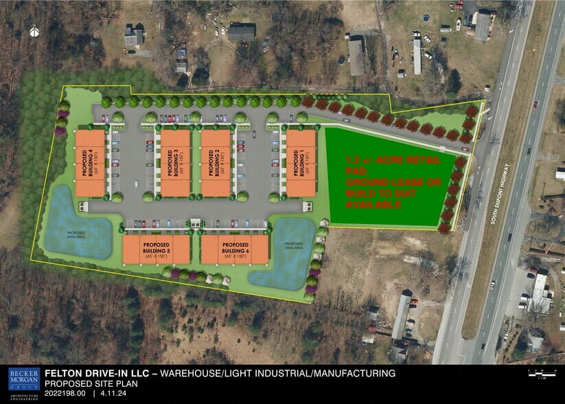 Primary Photo Of 9758 S DuPont Hwy, Felton Flex For Lease