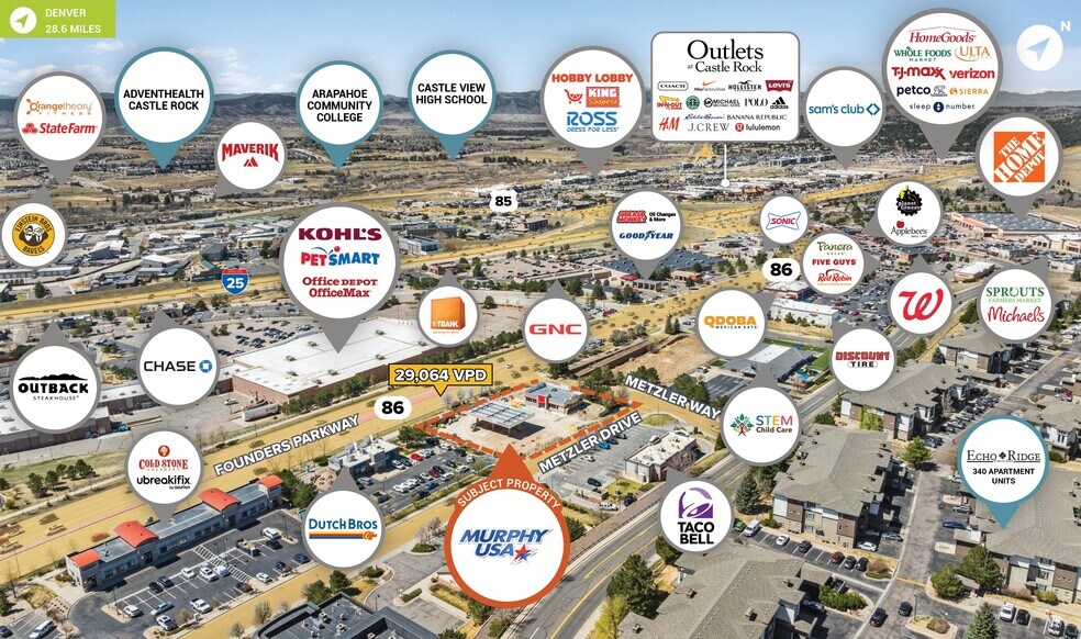 Primary Photo Of 186 Metzler Dr, Castle Rock Service Station For Sale
