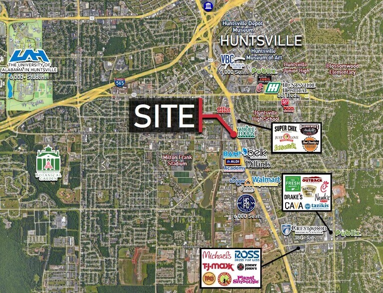 More Photos Of 2010 Bob Wallace Ave SW, Huntsville Land For Lease