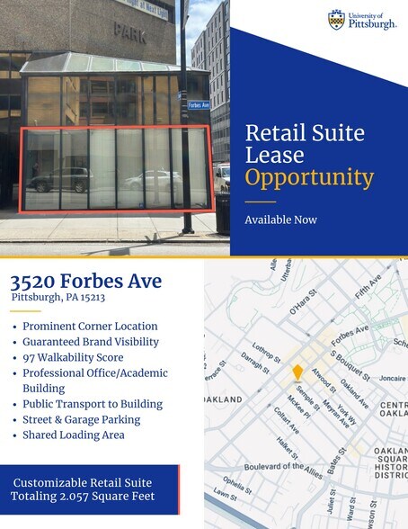 More Photos Of 3520 Forbes Ave, Pittsburgh General Retail For Lease
