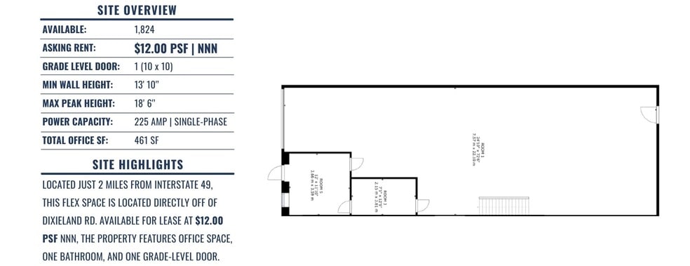 More Photos Of 1710-1716 W Acorn Dr, Rogers Warehouse For Lease
