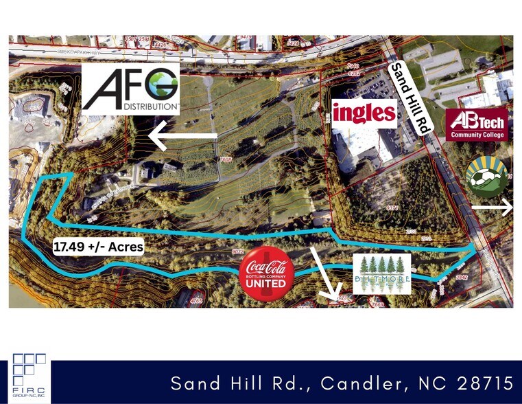 Primary Photo Of Sand Hill Rd., Candler Land For Sale