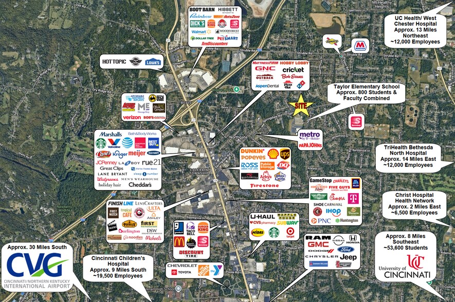 More Photos Of 3100-3130 Springdale Rd, Cincinnati Storefront For Sale