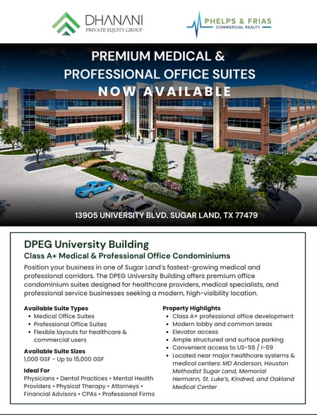 More Photos Of 13905 University Blvd, Sugar Land Medical For Sale