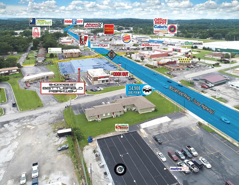 More Photos Of 882-898 Battlefield Pky, Fort Oglethorpe Freestanding For Sale