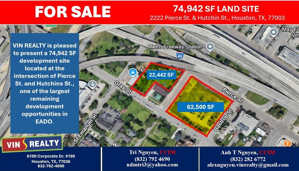 Primary Photo Of 2222 Pierce St, Houston Land For Sale