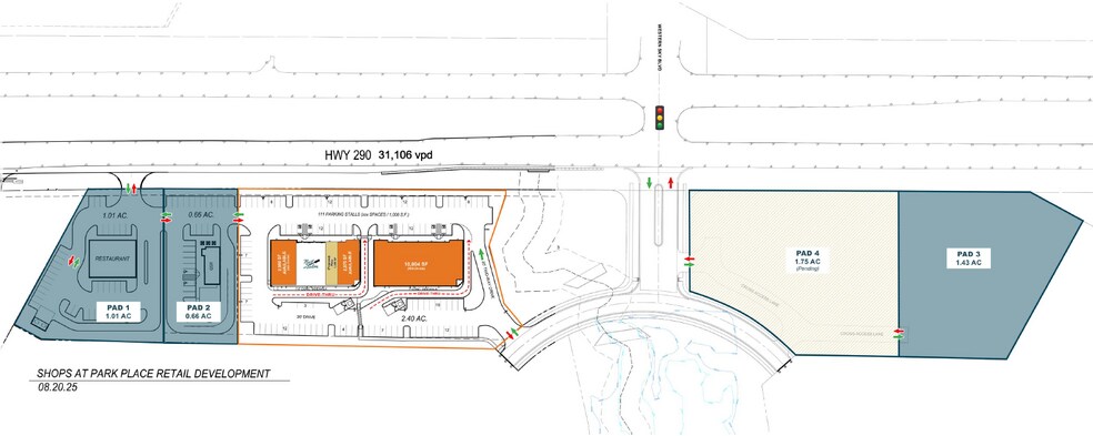 Primary Photo Of SWC and SEC of Western Sky Blvd and Hwy 290, Elgin Land For Sale